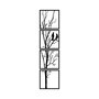 Wallity Tree And Birds S - Escultura de pared de metal negro (4 piezas)